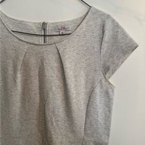 Gray Short Sleeve Women's Dress